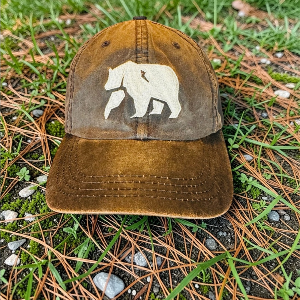 The Normal Brand Waxed Canvas Vintage Hat - Brown